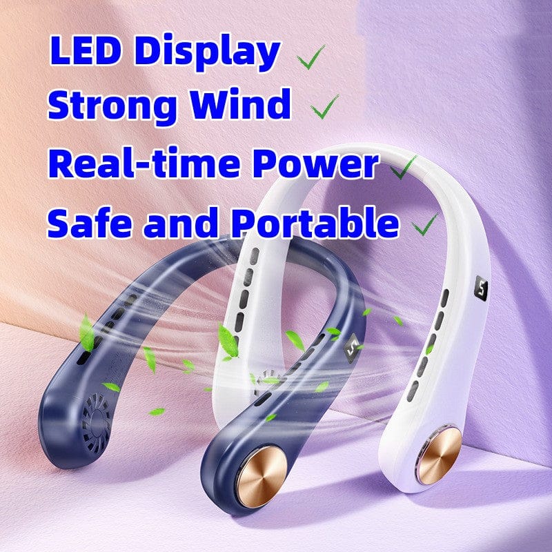 Rechargeable Mini Neck Fan- Stay Refreshed and Stylish!
