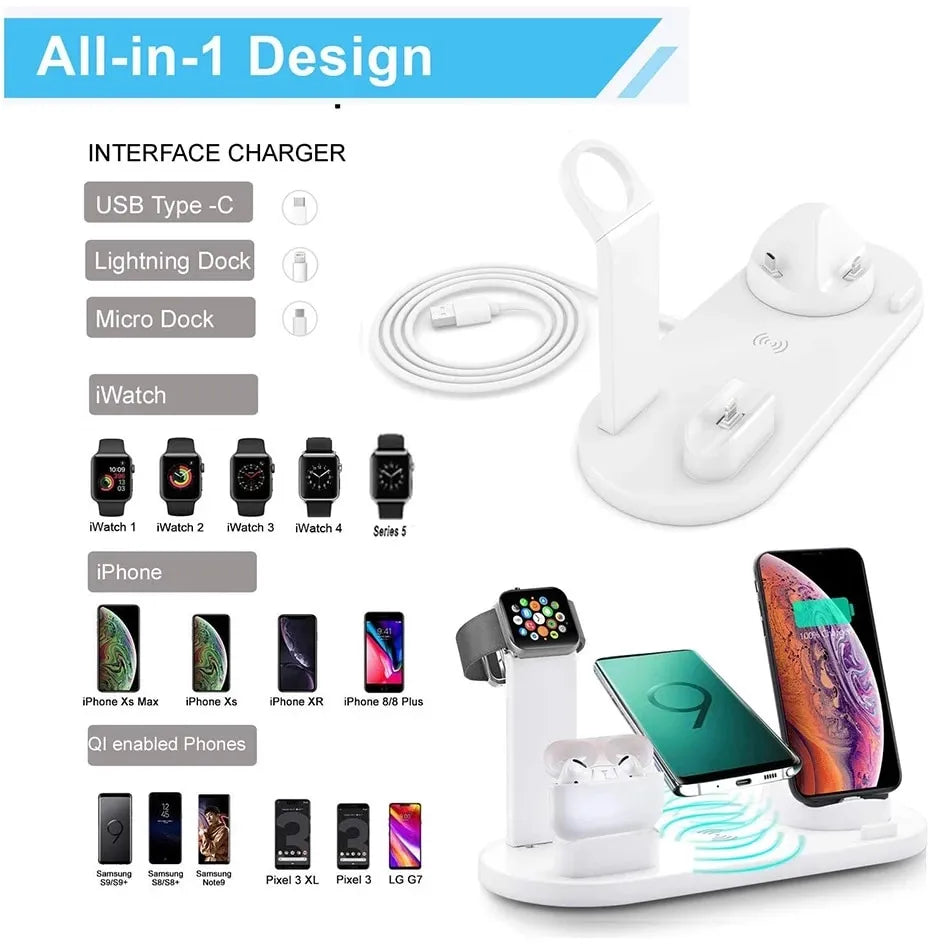 5 In 1 Wireless Charger Dock
